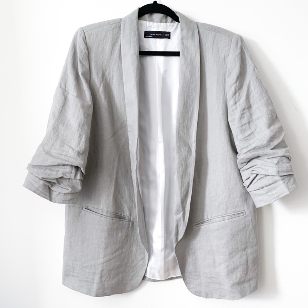 Zara Women's Light Gray Blazer